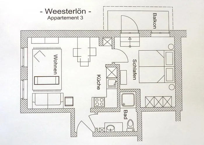 Appartamento Boetticher Str. 9, W3, Weesterloen Westerland